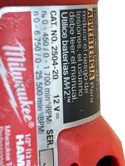 MILWAUKEE  2504-20 12V CORDLESS, 1/2